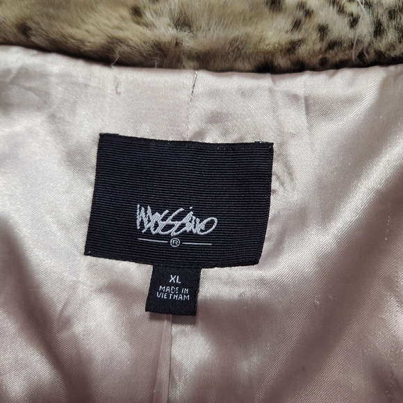 Y2K Target Mossimo Faux Fur Leopard Coat Sixe XL - Picture 6 of 13